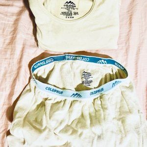 Coldpruf Cream Colored Thermal Set Fits Size XXS-S